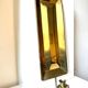 Giant scandscandivintage brass wall candle holder  sconce  height 48cm