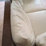 two-seater leather sofa