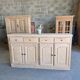 Buffet sideboard in sandblasted oak