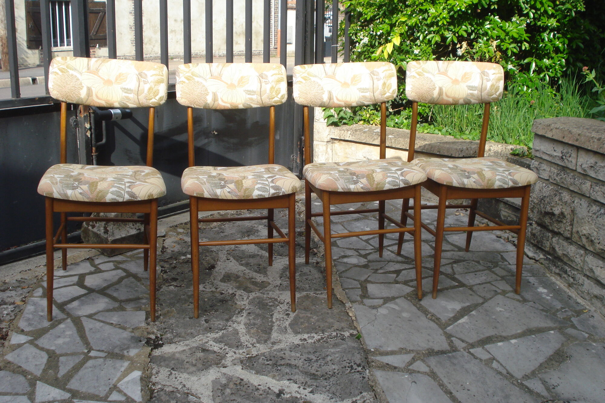 4 Italian Consorzio Sedie Friuli chairs 1960