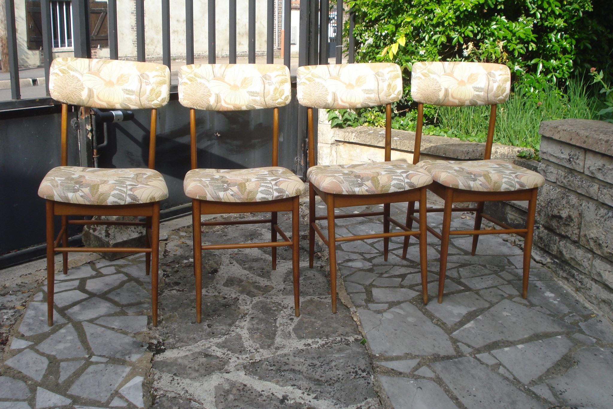 4 Italian Consorzio Sedie Friuli chairs 1960