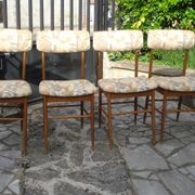 4 Italian Consorzio Sedie Friuli chairs 1960