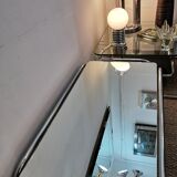 Mirror and chrome 70s glass coffee table