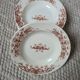 Sarreguemines Iron Earth Soup Plates 1910