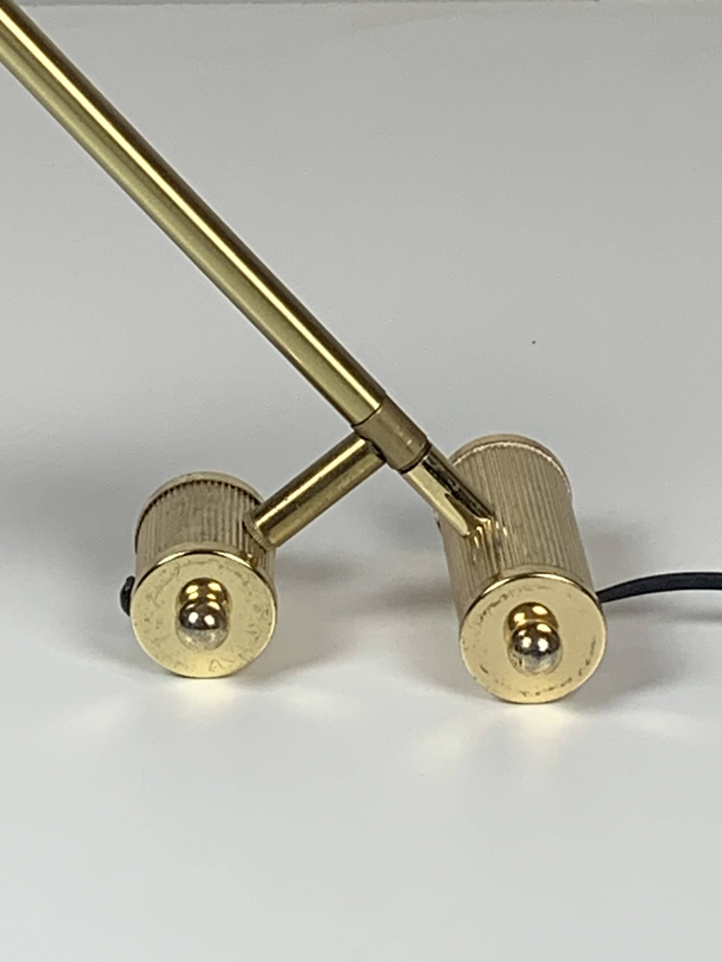 Small midcentury adjustable diabolo counter balance architectural desk lamp, 1960s