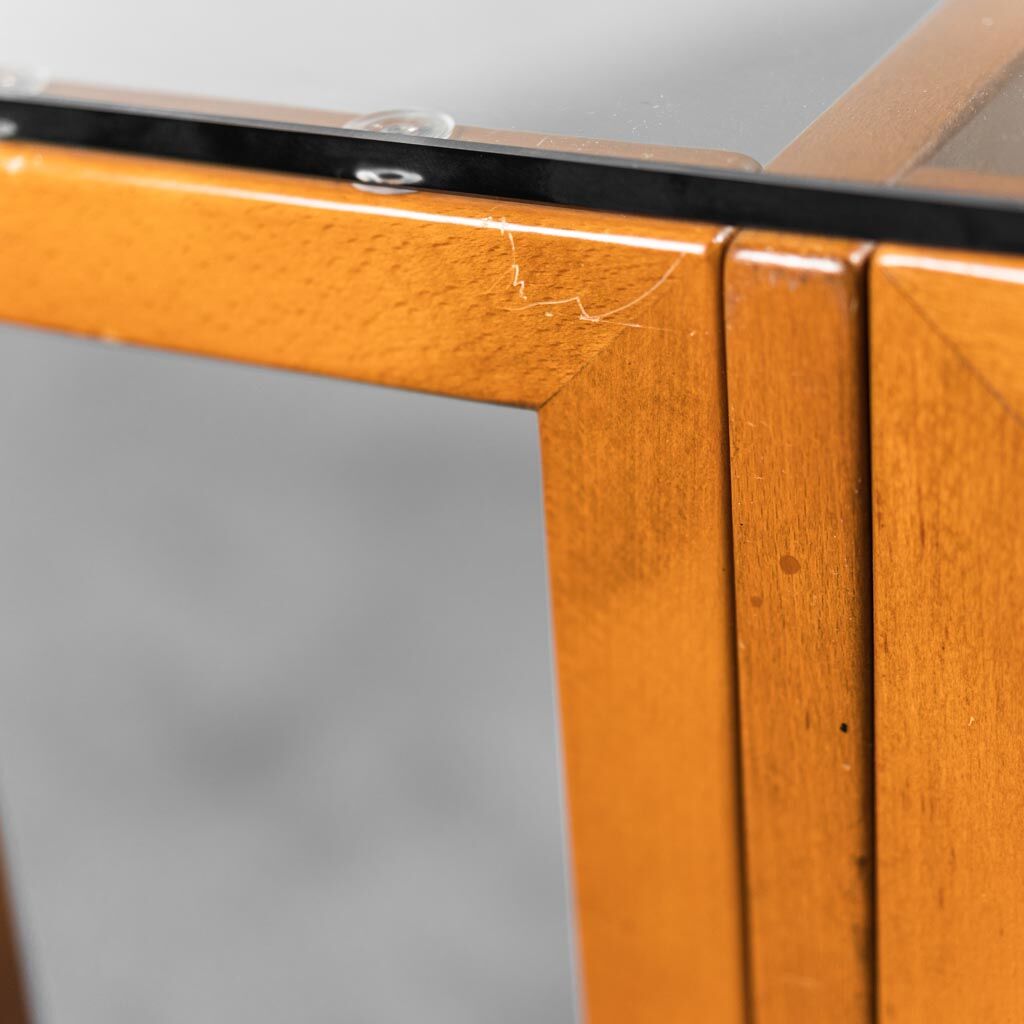 dining table in 70s vintage modern wood