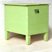 Table de rangement industrielle verte, années 1960