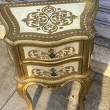 Venetian wooden bedside pair