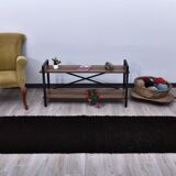 2x8 Dark Brown Vintage Runner Rug 67x240Cm SK 242085