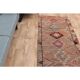 1970s Turkish Oushak Handmade Wool Cotton Orange Runner Rug 78x355