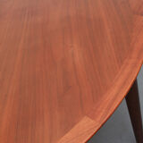 1960s extendible diningtable walnut by Lübke