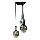 Suspension vintage space age massive cascade verte