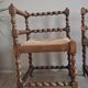 Pair of corner chairs with fireside