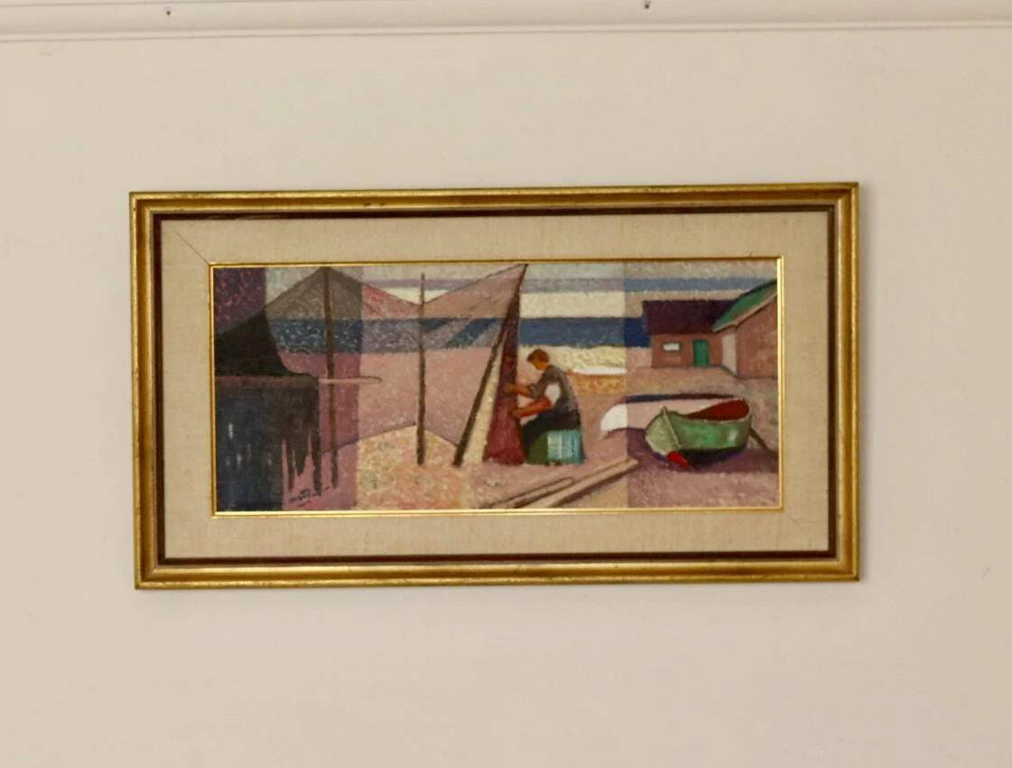 "Coastal Fishing Scene" by Göte Rex