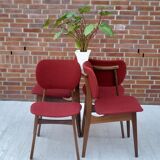 Lot of 4 middle century chairs