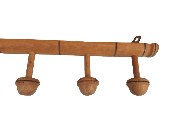 Wooden coat rack