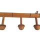 Wooden coat rack