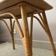 Table basse rotin vintage