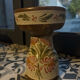 Glazed stoneware candlestick – signed BOZ P.S CHIP