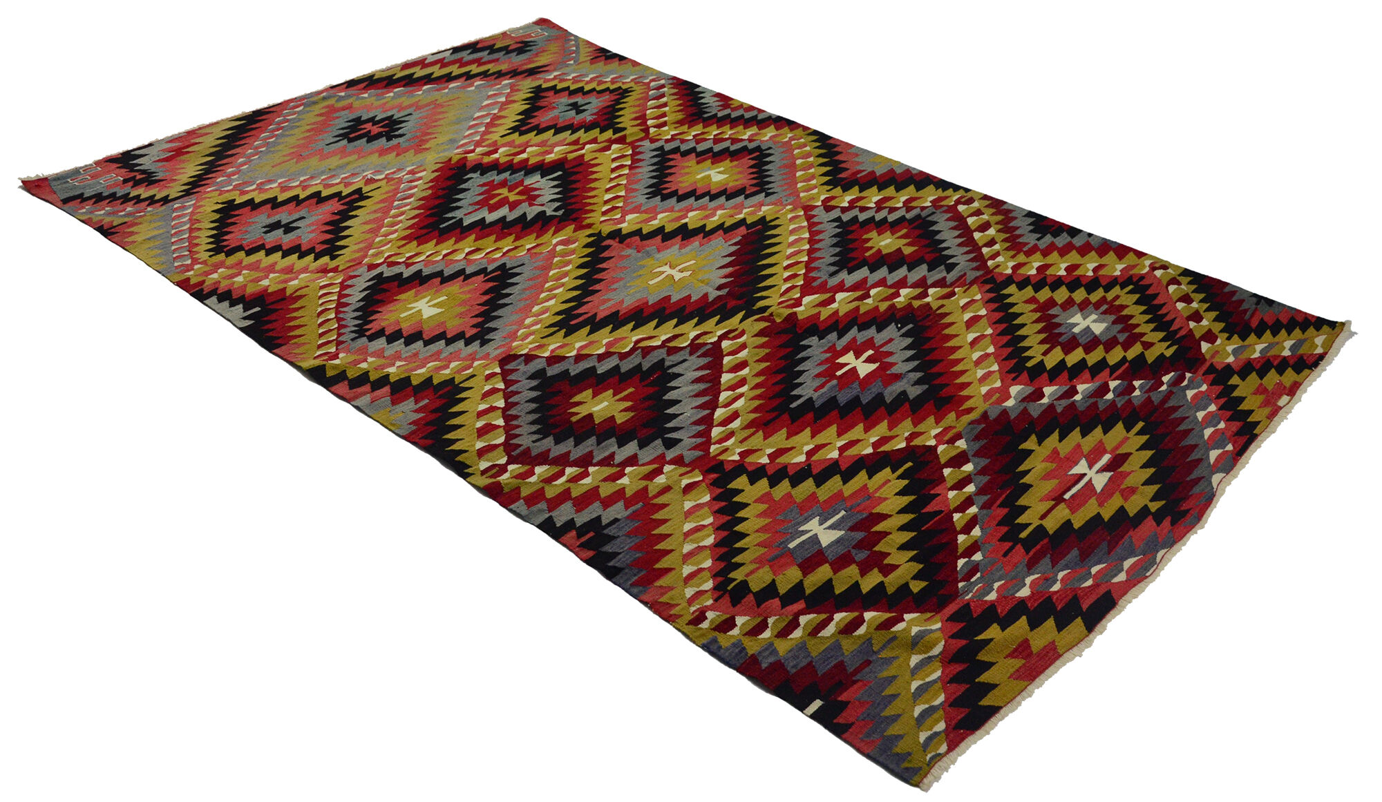 Anatolian handmade kilim rug 300 cm x 185 cm