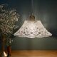 Vintage molded glass lampshade pendant light - tableware collection -