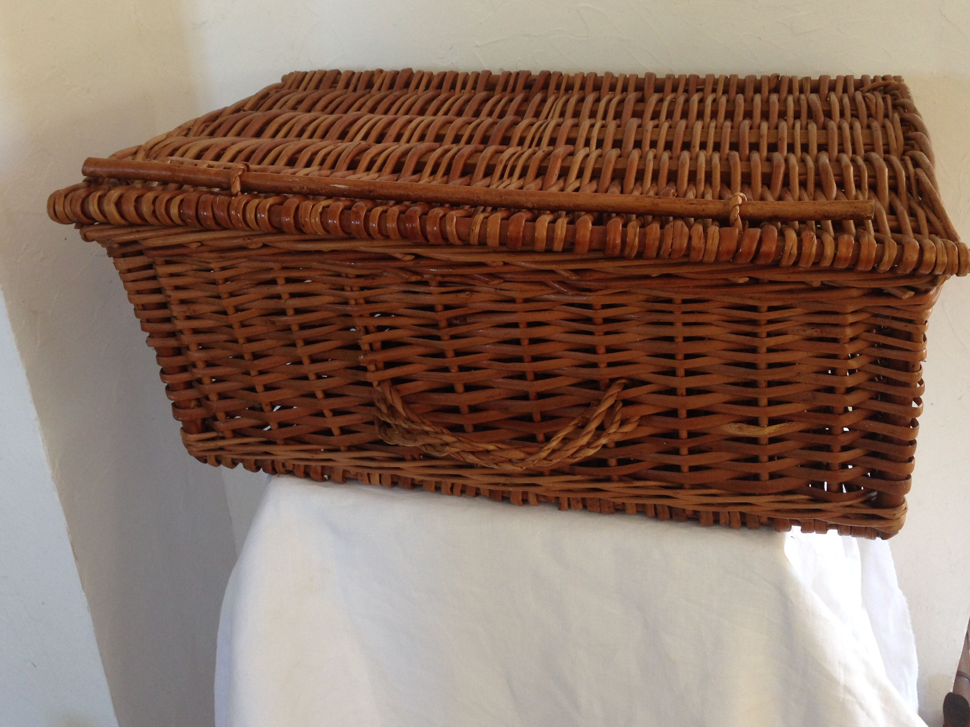 Vintage Wicker trunk