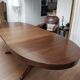 Oval dining table with extensions