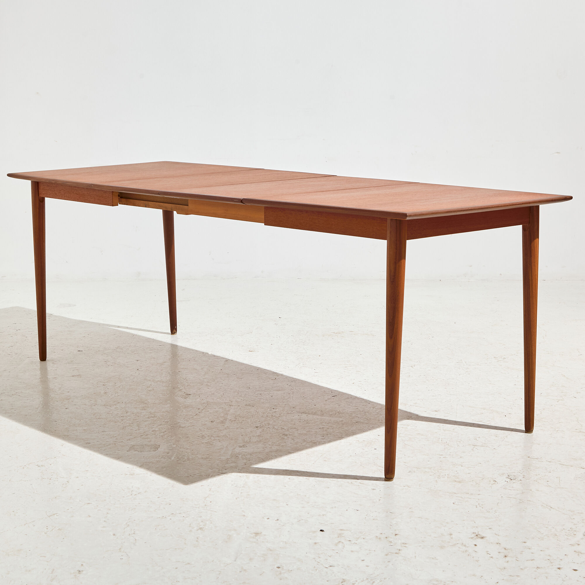 Restored teak dining table