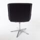 Wilkhahn Delta 2000 set of 4 black leather dining chairs by Delta Design