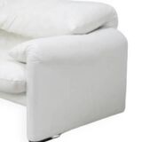 Cassina leather sofa Maralunga model