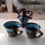 Vallauris cup and vase set