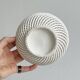 Antique twisted white porcelain basket