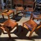 1 lot de 6 chaises par Pierre Chapo