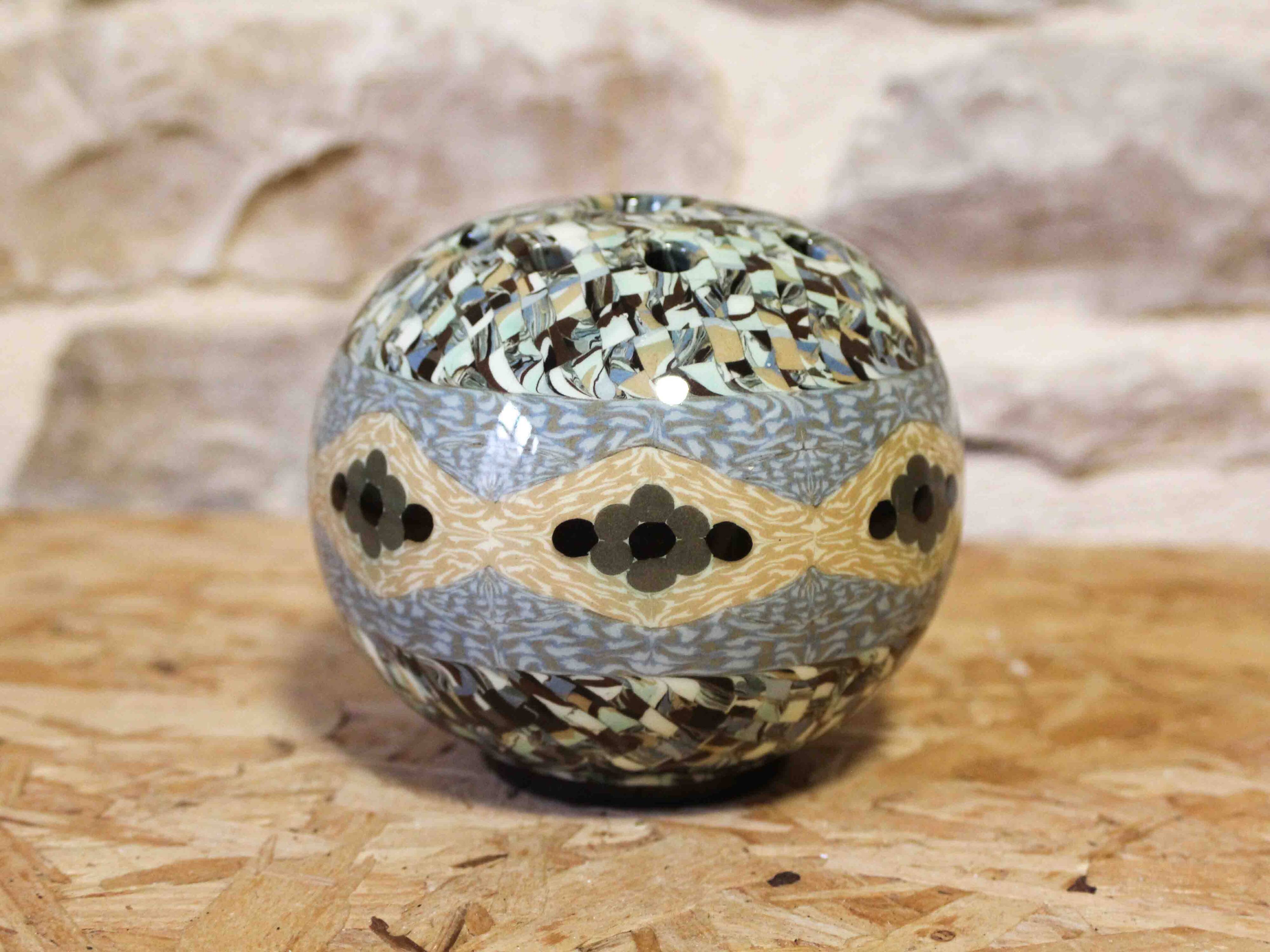 Ceramic flower holder by Jean Gerbino Vallauris