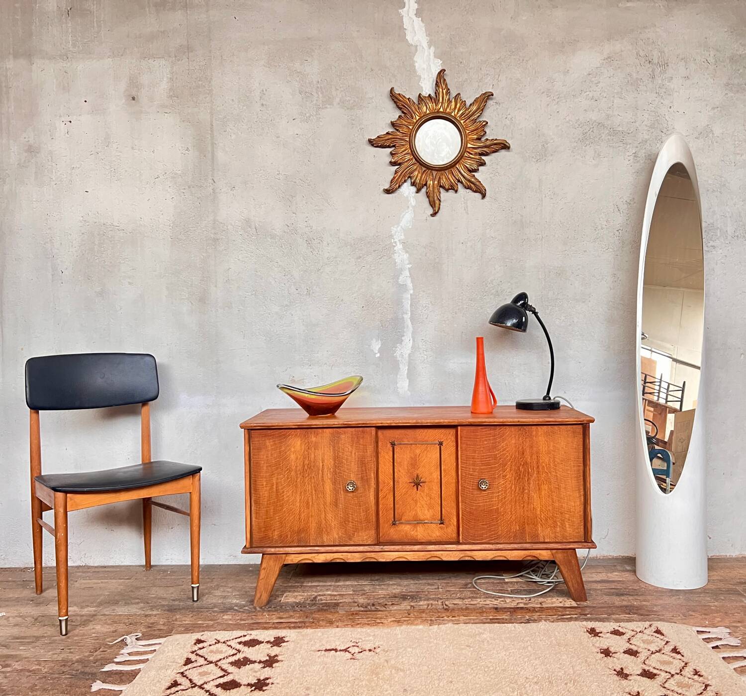 Vintage Scandinavian TV cabinet sideboard