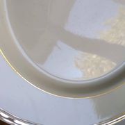 6 Vintage Moulin des Loups Gold-Edged Dinner Plates
