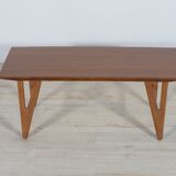 Table basse danoise en teck du milieu du siècle, années 1960