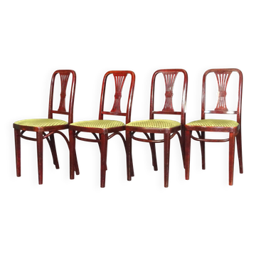 Set of 4 Art Deco chairs by Thonet, No. A78, circa 1930