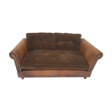 Bed rest French leather. 1920/1930.