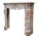 Louis XV Pompadour style fireplace in red Rance marble circa 1880
