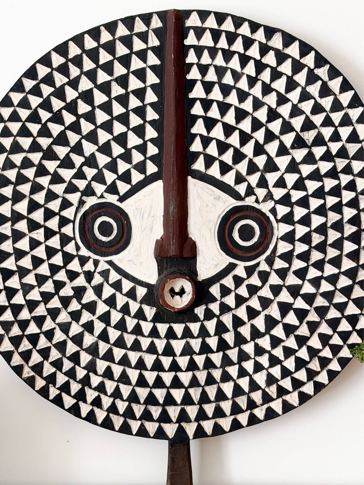 Large wooden sun mask (Burkina Faso)