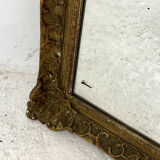 Louis XV style mirror in wood and gilded stucco