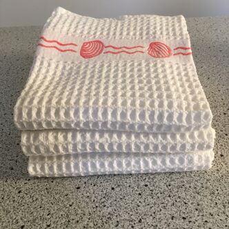 Set of 3 honeycomb tea towels