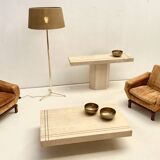 Travertine console 1960's Italy