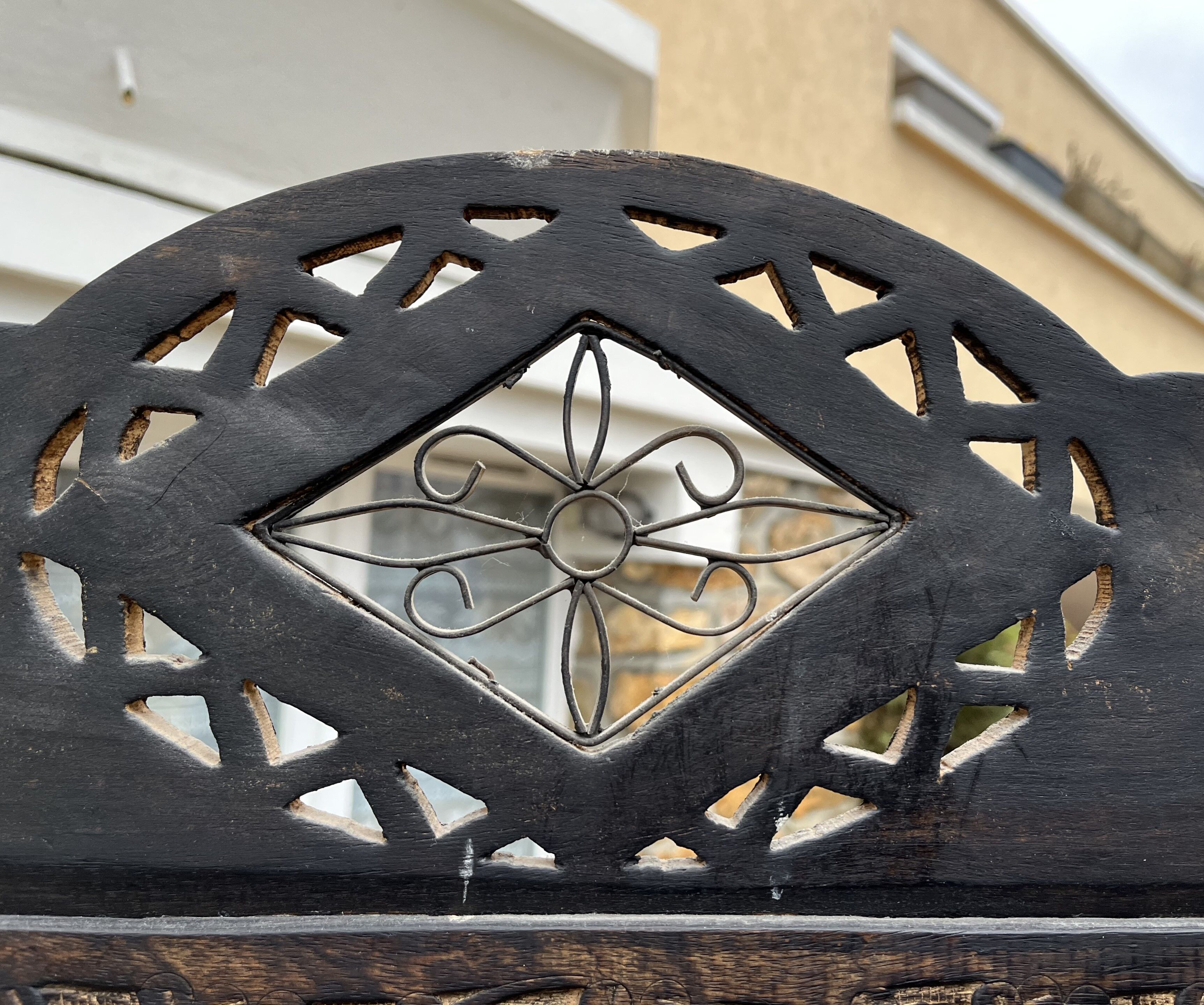 Old wooden screen