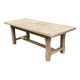 Farmhouse dining table stripped in solid raw oak 1930 - 216cm