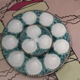assiettes à huitres + plat. vendu en lot