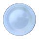 White enamelled sheet metal dish