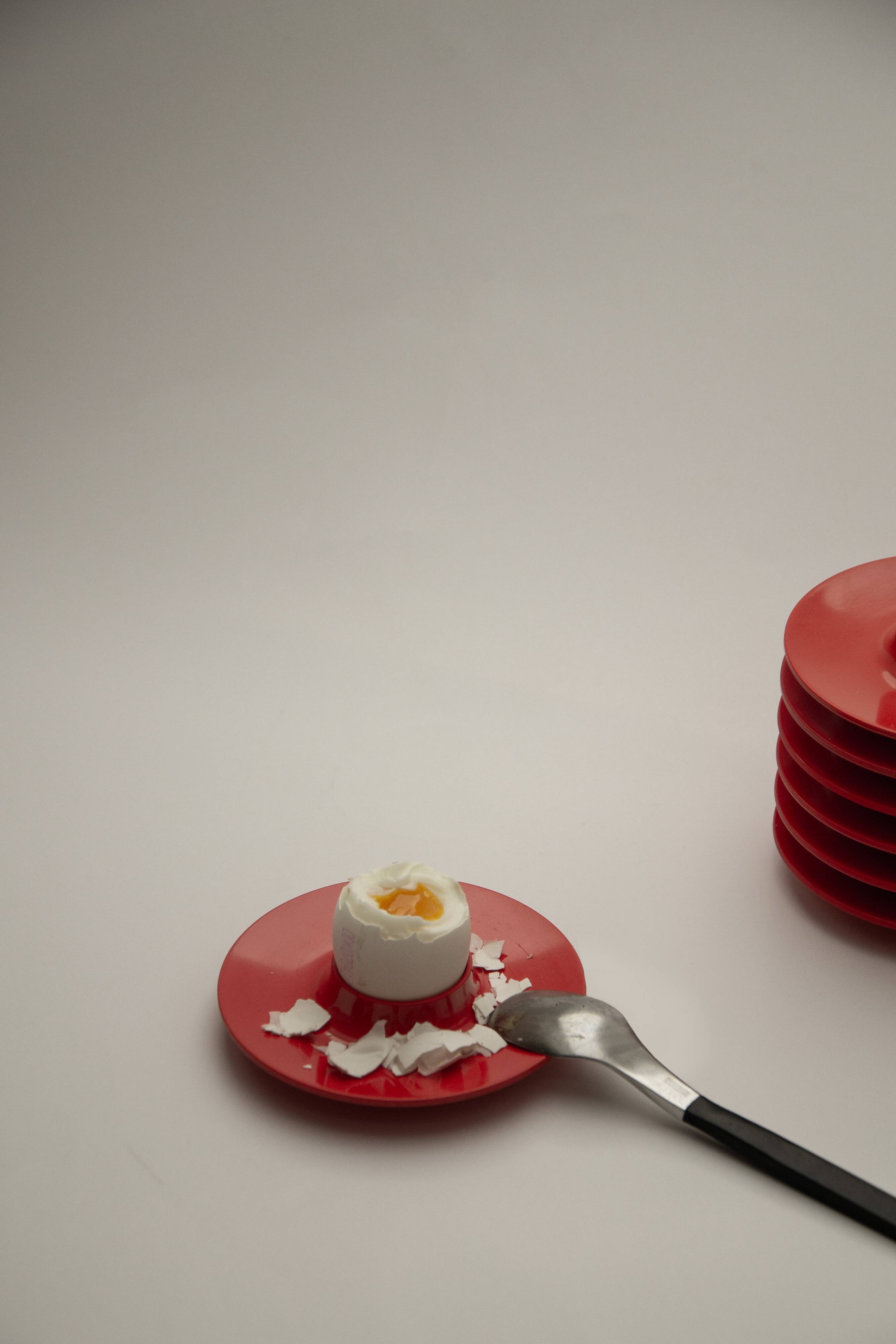 Set of 3 egg cups Space Age – Bjørn Christensen, 1960s