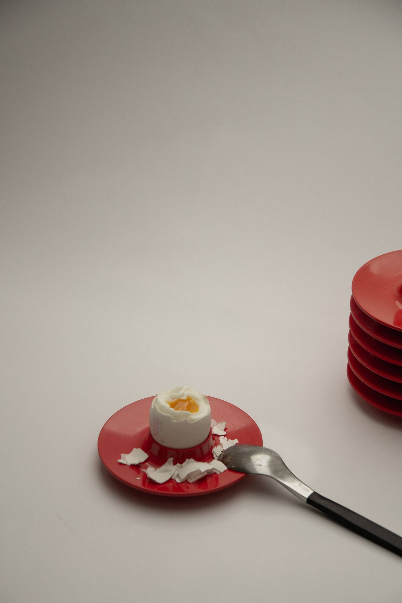 Set of 3 egg cups Space Age – Bjørn Christensen, 1960s